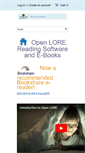 Mobile Screenshot of open-lore.com