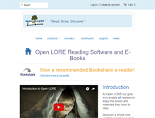 Tablet Screenshot of open-lore.com